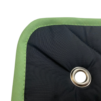 Thermomatte schwarz - Band apfelgrün